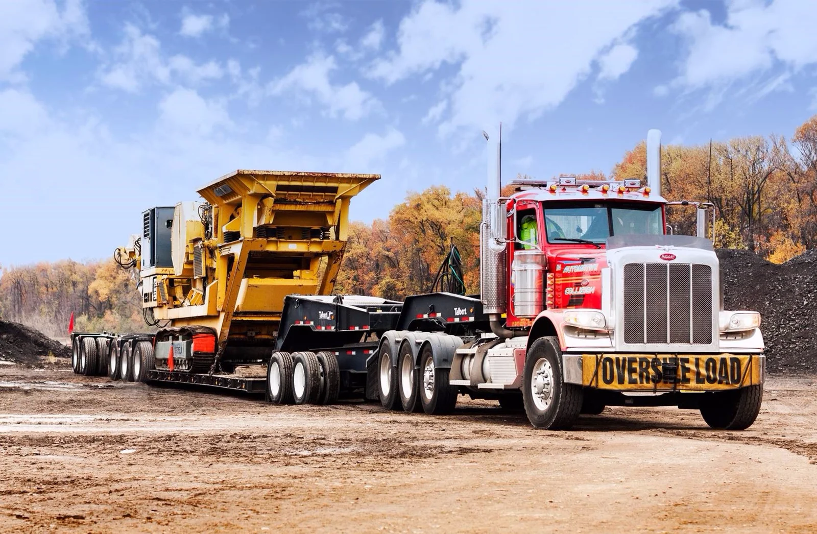 Lowboy truck dispatch